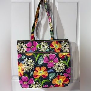 Vera Bradley, brightly colored, tote bag, tropical, EUC